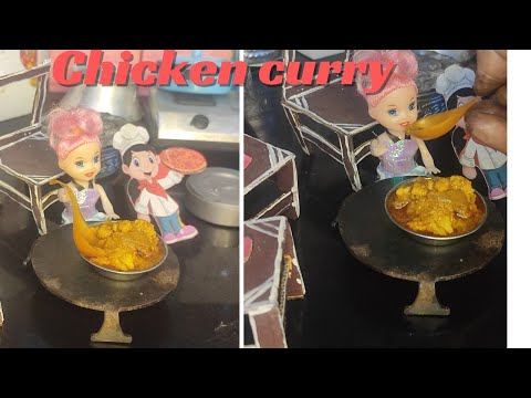 Miniature Yummy😋 chicken curry||Dhaba style chicken curry Recipe||#chikenrecipe #chickencurry #chick