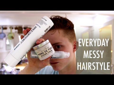 Messy Hair Tutorial (CURLY HAIR) - With Hanz De Fuko!