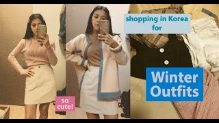 $40 Winter Outfits Shopping Challenge | Inspired by Q2HAN | Goto Mall Seoul, South Korea 겨울 옷 쇼핑 도전