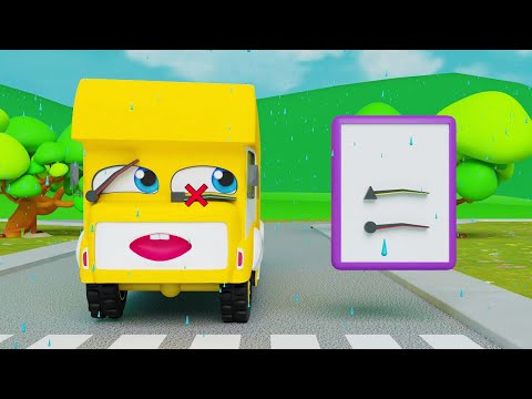 Rain Rain Go Away | Come Again Another Day | Nursery Rhymes & Kids Songs | Baby Trucks For Children