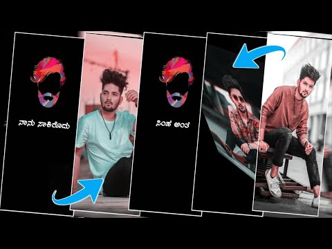 😎new boy's attitude whatsupp status video editing in alightmotion Kannada