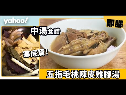 【潤肺湯】五指毛桃陳皮瘦肉雞腳湯 健脾潤肺！適合寒底篇！