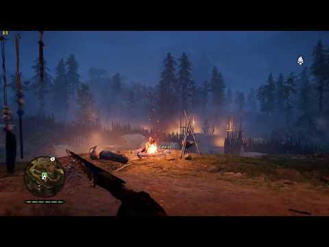 Far Cry Primal - Burning Izila Camp And Attacking With Mammoth