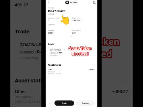 Goats airdrop Received| Goats airdrop update| Goats airdrop withdrawal #shorts