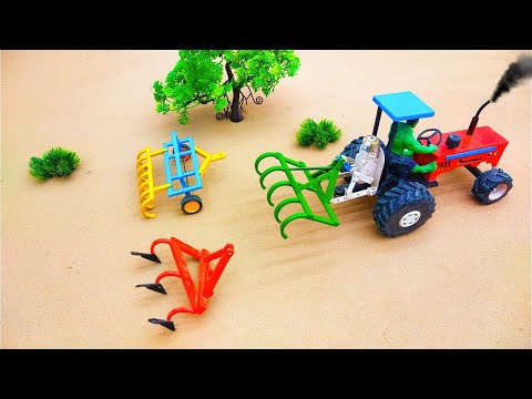 diy mini tractor making heavy agriculture disc Harrows blade machinery creative project |@Acrofter1