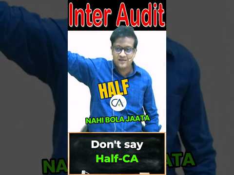 Don't say Half CA