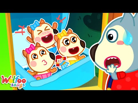 Adopted Triplet Babies - Baby Care Songs | Kids Songs & Nursery Rhymes @WolfooFamilySongs