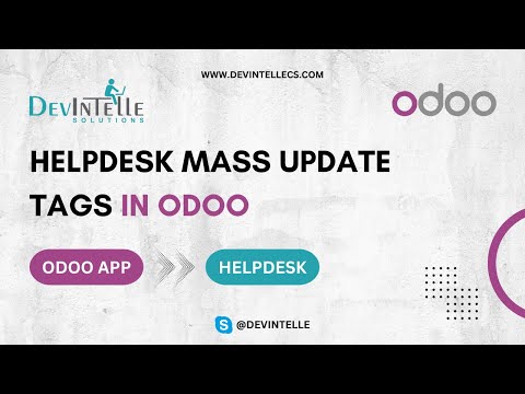 Helpdesk mass update tags in Odoo