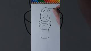 How to draw easy... a Toilet✨️🚽 #shorts