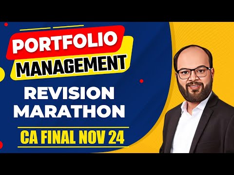 Portfolio Management Revision Marathon | CA Final AFM Revision Nov 24 | AFM Marathon Nov 24