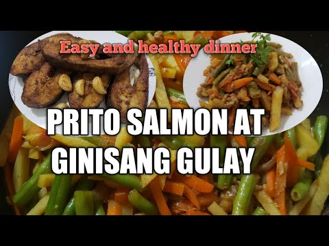 PRITO SALMON AT GINISANG GULAY ( MOROCCO + FILIPINA FAM )