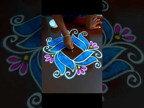 Rangoli designs|| kolam design|| muggulu design||kaarthigai kolam|| #shorts video