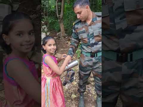 Raksha Bandhan Special: My Daughter Ties Rakhi to Brave Army Men ❤️ #indianarmy #rakshabandhan