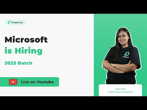 Microsoft is Hiring For 2023 Batch