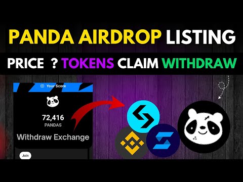 Pandas Withdrawal Update || Pandas Airdrop Listing Date || Pandas Tokens Claim Withdraw to Exchange