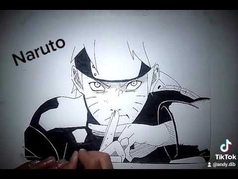 dibujando a Naruto #naruto #narutoshippuden #anime #manga #otaku