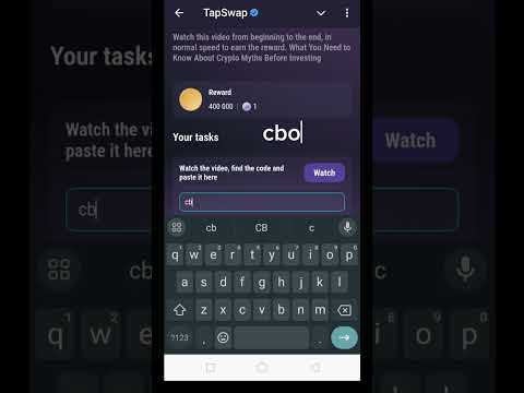 Crypto myths|Tapswap code | Tapswap code today crypto myths