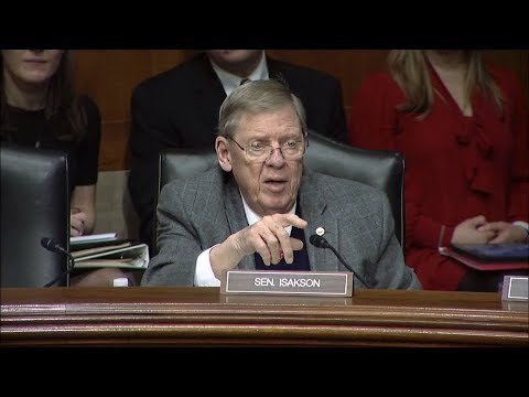 Isakson Questions Witnesses at Senate Health, Education, Labor and Pensions Hearing on Vaccines