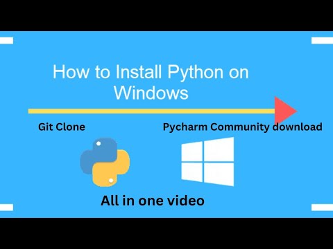 Download Python||Pycharm Community||Setup Python || Setup Pycharm ||Git Clone to Pycharm