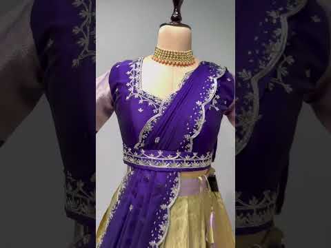 *Launch New  Exclusive Designer  Premium Quality Pure  Kanjivaram  silk full stiched Lehenga  With