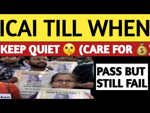 |ICAI Till When Keep Quiet| CARE  For 💰| Pass But Still Fail|