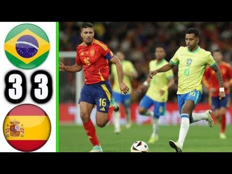 Brazil Vs Spain -3-3 All Goals And Highlight - 2024| 🇧🇷 Vs 🇪🇦 | Brazil Vs Spain 3-3