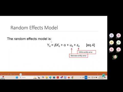 Panel Data Fixed Effects vs. Random Effects