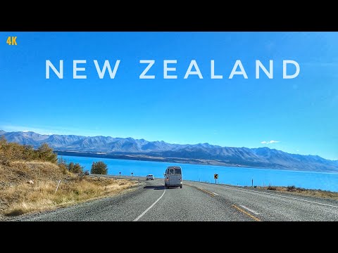 New Zeland South Island Driving Tour 2024 4K | Ashburton - Lake Tekapo - Lindis Pass - Queenstown