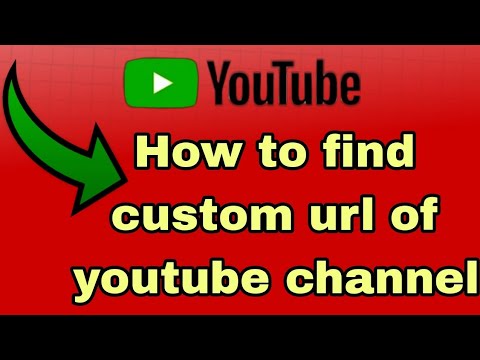 how to find custom url of youtube channel