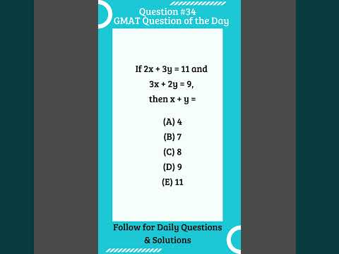 GMAT Question #gmat#gmatfocus #gmatprep  #shorts #maths #exam#gmatproblemsolving #onlinetutor