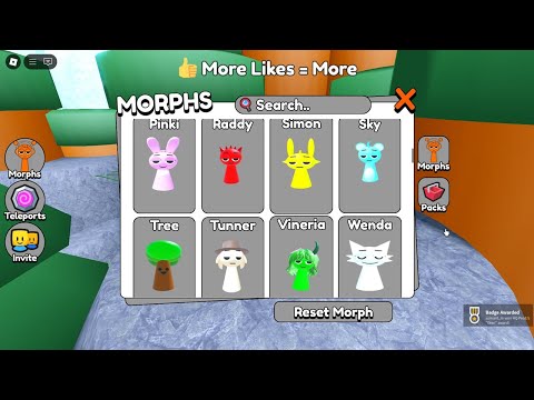 SPRUNKI MORPHS! - All 20 Badges (Roblox)