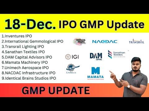 All IPO 09 GMP Today | Inventures ipo gmp | DAM Capital ipo gmp | NACDAC infrastructure ipo gmp