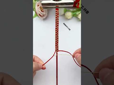 Peace and wealth, rope braiding skills sharing, simple braiding bracelet tutorial, handmade DIY,