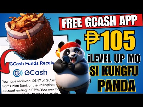 LEGIT EARNING GCASH=₱105 FREE GCASH RECEIVED||JUST LEVEL UP PANDA(PER MINUTE KITAAN)#earningapp