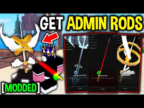 You Can NOW GET SECRET ADMIN RODS in Modded Roblox Fisch..