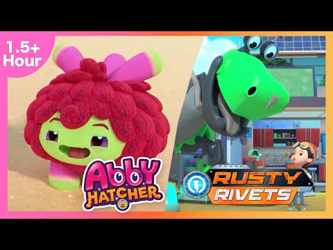 Rusty's Ski Trip Blip & Abby's Best Beach Day  | Rusty Rivets & Abby Hatcher Compilation