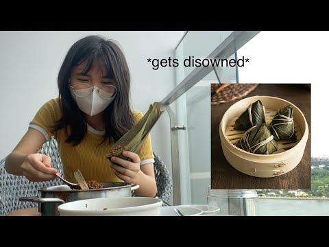 teenager makes rice dumplings for the first time while ancestors cry in the background