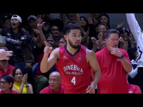 Abarrientos DROPS CONTINUOUS TREYS for Brgy Ginebra vs Magnolia 🎁 | PBA Season 49 Commissioner's Cup