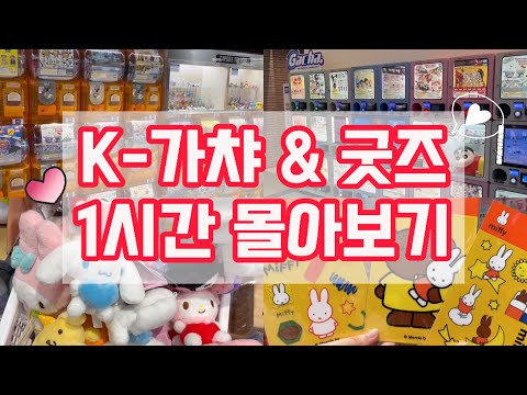 ⭐️1시간 몰아보기⭐️K-가챠&굿즈쇼핑[동네에서 가챠탕진, 디즈니 큐포스켓, 용산 가챠멸망전, 미피 굿즈 털기, 가챠 하울]