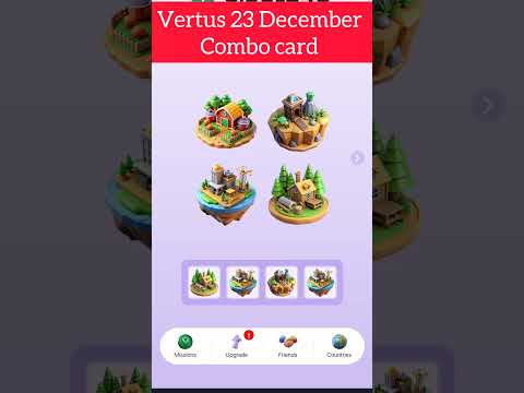 VERTUS 23 DECEMBER COMBO CARD