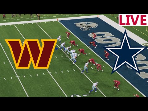 🔴LIVE 🔴Washington Commanders vs Dallas Cowboys/ NFL Week 18/NFL Madden NFL