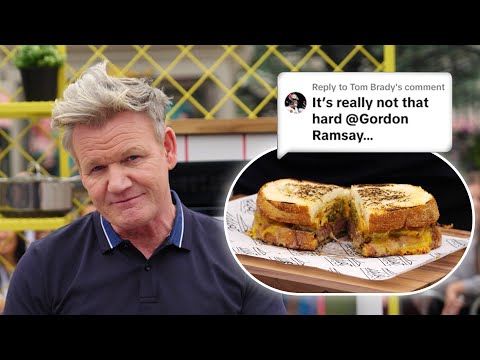 Gordon Ramsay Makes a Grilled Cheese Sandwich (WILL IT MELT??)