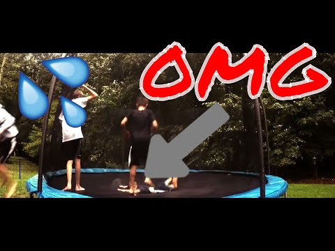 TRAMPOLINE VS. HURRICANE IRMA!! **NOT CLICKBAIT** (gone wrong)