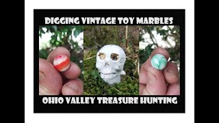 Dump Digging Archaeology - Down Deep Enough - 1950's Trash - Marbles - Bottle Digging - Antiques -