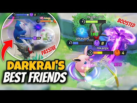 Darkrai Boosted & Passive makes Wigglytuff & Snorlax his Best Friends - Pokemon Unite