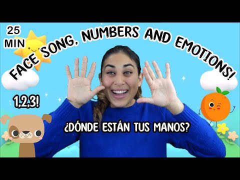 Face Song, Emotions, Paint and more! All in Spanish with Miss Nenna the Engineer | Spanish For Minis