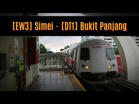 SG MRT Season 3 Ep 2. Simei(EW3) - Bukit Panjang(DT1)