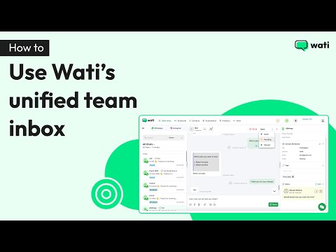 How to use Wati's unified team inbox