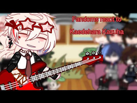 fandoms react to kaedehara kazuha || (1/2) || Gacha Club || Read desc || part 1/9