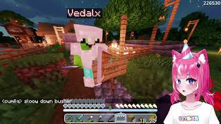 Vedal Took Shots With Camila And Hit Her, In Minecraft